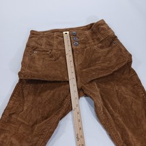 NOBO Women's Brown Corduroy Jeans High Waisted Sculpted Skinny Juniors 9 (26×27) image 7