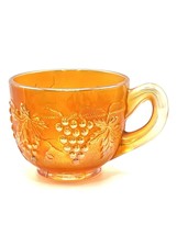 Vintage Carnival Glass Iridescent Marigold Northwood Grape and Cable cup - £28.78 GBP