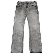 Guess Pants Mens 32 Gray Denim Faded Medium Rise Tapered Slim Halsted Fit Jeans - £23.28 GBP