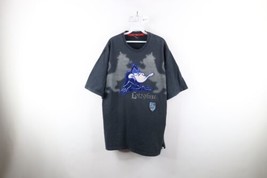 Vintage Y2K Lot 29 Mens 2XL Faded Spell Out Velour Daffy Duck T-Shirt Black - £63.07 GBP