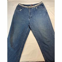 Vintage Tommy Hilfiger Jeans 38x32 Waist Spell Out 90s Y2k Jeans - £37.34 GBP