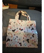 VTG Harrods Shopping Tote Bags Terrier Dogs Knightsbridge PVC Shopping B... - £38.06 GBP