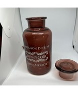 Lamaison Du Rot 1869-No. 68 Caisse-Merlot 1000m Glass Jug Bottle w glass... - $58.12