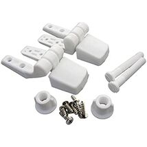 LASCO 14-1039 White Plastic Toilet Seat Hinge with Bolts and Nuts, Top - $21.56