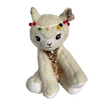 Love2Design Llama Large Plush Reversible Sequins 15x12x12 Inches With Tags - £23.56 GBP