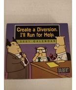 Dilbert Create a Diversion, I&#39;ll Run for Help 2001 Desk Calendar By Scot... - £23.58 GBP
