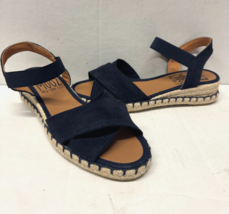 MIZ MOOZ WOMEN&#39;S SUEDE SLINGBACK ESPADRILLE  SANDALS NAVY   37EU / 7US  ... - $103.95