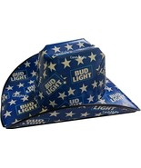 Bud Light Cowboy Hat Cardboard Beer Box Party Cowgirl Hat Music Festival... - $37.95
