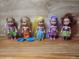 Baby Doll Plastic  # 180440-002 4.5&quot; Tall Lot of 5 Fairy Mermaid Snowflakes Star - £6.16 GBP