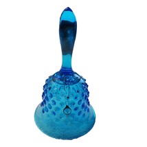 MINT EUC Collectible Fenton Colonial Blue Hobnail Glass Dinner Decorative Bell - £11.60 GBP