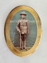 Antique Celluloid Photograph Military Wwi Soldier Uniform Bayonet - £33.10 GBP