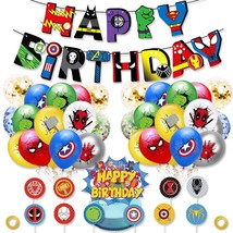 Birthday Party Supplies, Birthday Decorations For Boys Kits Include Birthday Ban - £18.00 GBP