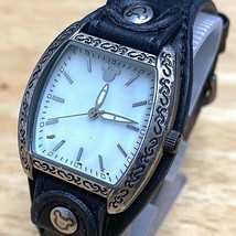 Disney Time Works Mickey Lady Silver Bund Band Analog Quartz Watch~New Battery - £14.55 GBP