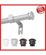 Stylish Silver Curtain Rod with Adjustable Length 30-88 Inches - Easy Setup - $39.93 CAD