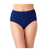 NEW Catalina Blue Solid Crochet High Waist Bikini Swim Bottom Size 3X 22... - $14.84