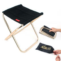 Outdoor Folding Chair 7075 Aluminum Alloy Fishing Chair Barbecue Stool Folding S - £19.48 GBP