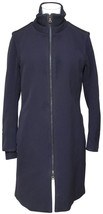 PRADA SPORT Navy Black Coat Jacket Long Sleeve Zipper Stand Up Collar Sz 44 - £342.55 GBP