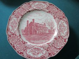 Historical Plates 1932 RED Transfer George Washington Crown DUCAL Compat... - $104.85