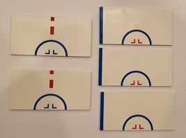 LEGO Lot of 5 White 8 x 16 Tiles for NHL Set 3578 3x 48288pb02 + 2x 4828... - $35.00