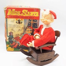 Mme. Santa En Musical Géniaux Chaise Vive le Vent Cloches Noël Décoratio... - $65.13