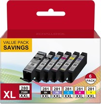 Compatible Ink Cartridges Replacement for Canon PGI 280XXL CLI 281XXL Ye... - £42.79 GBP