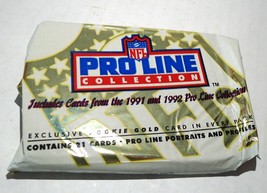 NFL Proline Collection Football Cards 1991-1992 Rookie Gold Card Pack OP... - £2.72 GBP