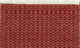 Artisan Handwoven Mini Rug/Table Mat 9.25&quot; x 11.75&quot; Lacquer Red #19, Cotton - £70.88 GBP