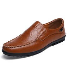new leather men&#39;s casual shoes pea shoes British men&#39;s loafers non-slip soft bot - £36.80 GBP
