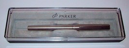 Parker Jotter silver stainless steel chrome trim boxed fountain pen - £29.02 GBP