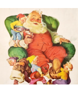 1960 Coca Cola Santa Claus Coke Advertisement Christmas Elves Vintage DWF14 - $49.99