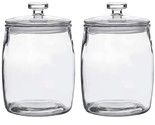 1/2 Gallon Glass Jars With Lid, Wide Mouth Cookie Jars Set Of 2, Apothec... - £39.19 GBP