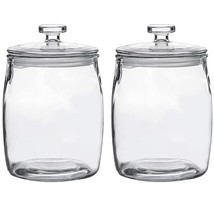 1/2 Gallon Glass Jars With Lid, Wide Mouth Cookie Jars Set Of 2, Apothec... - £39.04 GBP