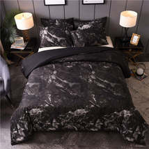 Home textile marbled black and white duvet cover bedding - $68.30+