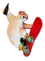 Hallmark Keepsake Ornament Cool Sport Coca-Cola Coke Polar Bear Snowboard 2001 - £12.90 GBP