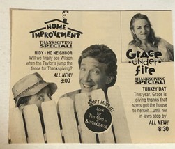 Home Improvement Grace Under Fire TV guide Print Ad Tim Allen Brett Butler Tpa1 - $5.93