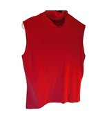 Women&#39;s Sleeveless Red Turtleneck - L  - $38.20 CAD