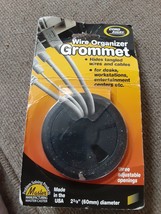 Cord Away Wire Organizer Grommet Office Desk black new - $6.73 CAD