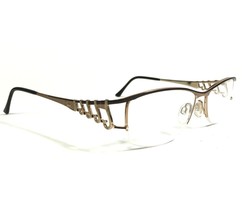 Cazal MOD.1044 COL.003 Eyeglasses Frames Brown Gold Rectangular 54-16-135 - £161.12 GBP