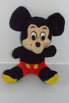 Vintage 80&#39;s Disney Mickey Mouse Plush Stuffed Animal Doll Toy 12&quot; Knick... - $23.22