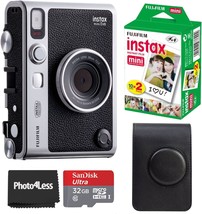 Fujifilm Instax Mini Evo Hybrid Black Instant Camera With 32Gb Microsd Card And - £331.71 GBP