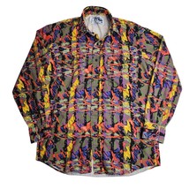 Vintage Roper Rodeo Blue  Multicolor Cowboy USA Camo Men&#39;s Size Medium - $39.55