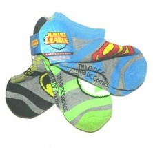 Justice League Boys 3pk Socks Superman Batman Green Lantern Shoe Size 3-8.5 NWT - £5.23 GBP