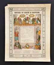 1848 antique FRAKTUR springfield york pa BLYMIER little AMOS genealogy - £99.67 GBP