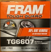 Fram TG6607 Tough Guard Passenger Car Spin-on Oil Filter With Sure Grip - $22.99