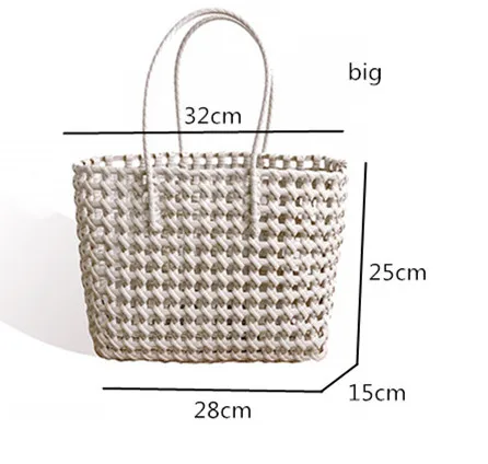 Summer Bag Women New Hand Woven Messenger Bag Hand-held Single Shoulder Bag Holl - £39.78 GBP