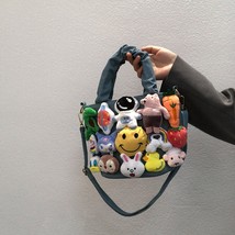 Cute Women Bucket Toy Decoration Handbags and Purses for Female Kawaii Dolls Des - £38.03 GBP