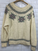 Vintage LL Bean Women&#39;s Size M 100% Wool Winter Sweater Jumper Pullover  - £54.68 GBP