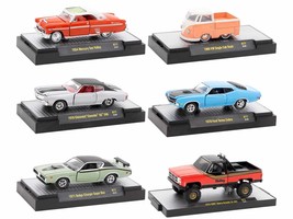 &quot;Auto Meets&quot; Set of 6 Cars IN DISPLAY CASES Release 77 Limited Edition 1/64 Diec - £58.57 GBP