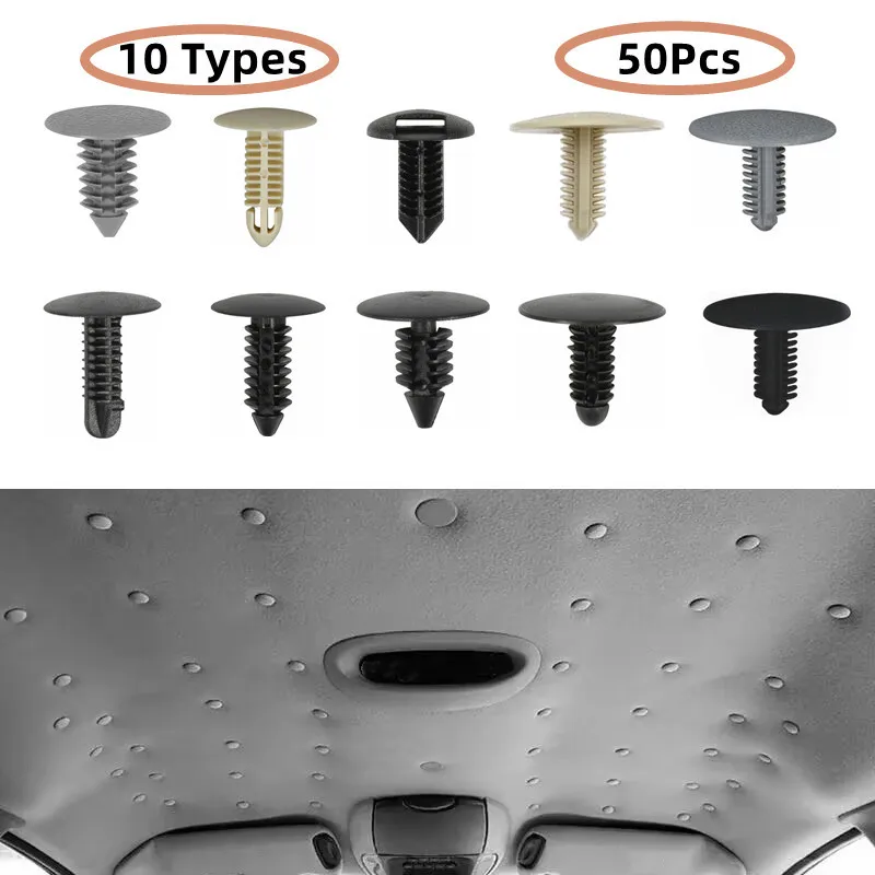 Car Interior Roof Ceiling Cover Hood Insulation Cotton Trunk Trim Fastener Clip - £8.18 GBP+