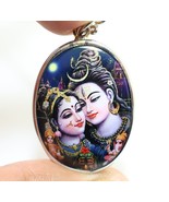 LORD SHIVA MAA PARVATI SKANDA MURUGAN GANESHA BIG PENDANT GOD FAMILY OM ... - $51.29